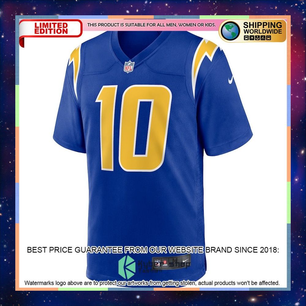 Justin Herbert Los Angeles Chargers Player Powder Blue Football Jersey 5 Justin Herbert Los Angeles Chargers Player Powder Blue Football Jersey word3