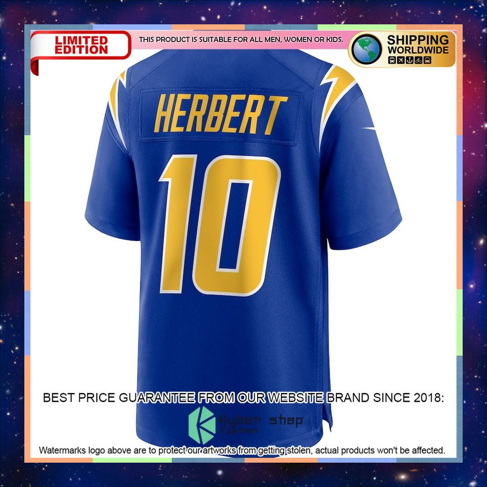 Justin Herbert Los Angeles Chargers Player Powder Blue Football Jersey 6 Justin Herbert Los Angeles Chargers Player Powder Blue Football Jersey word3
