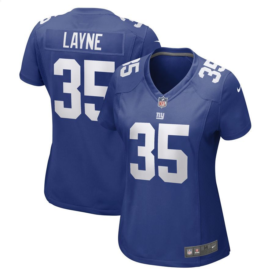 Justin Layne New York Giants Royal Football Jersey