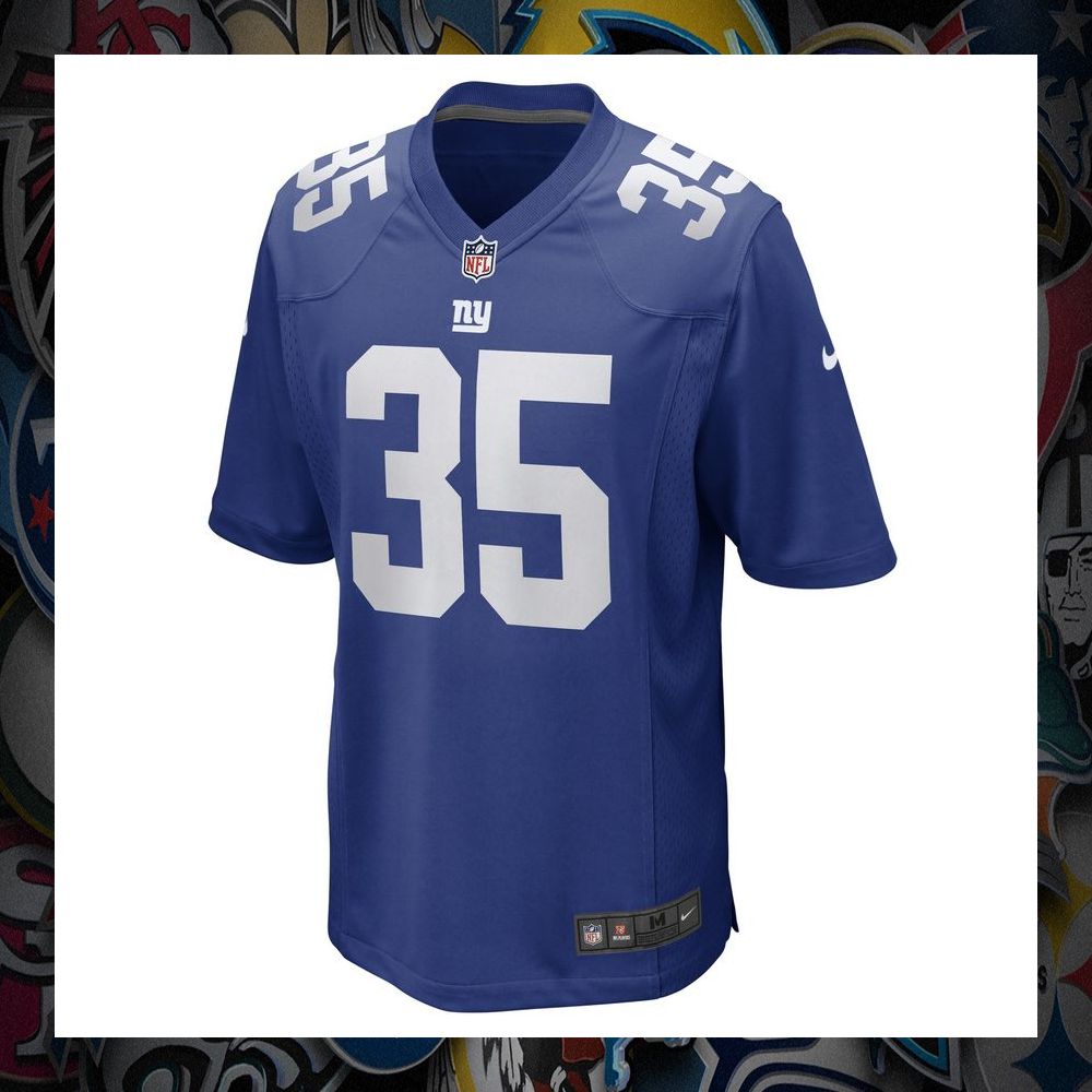 Justin Layne New York Giants Royal Football Jersey 6 Justin Layne New York Giants Royal Football Jersey word1
