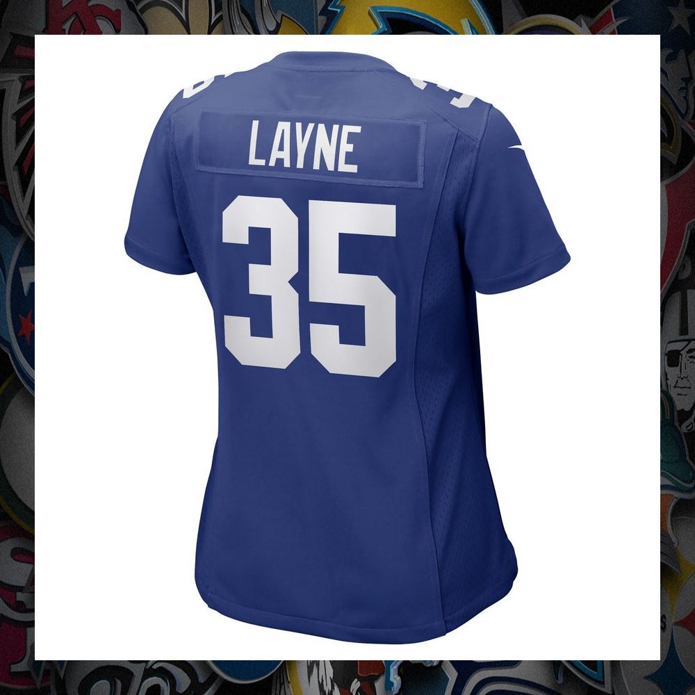 Justin Layne New York Giants Royal Football Jersey 7 Justin Layne New York Giants Royal Football Jersey word1