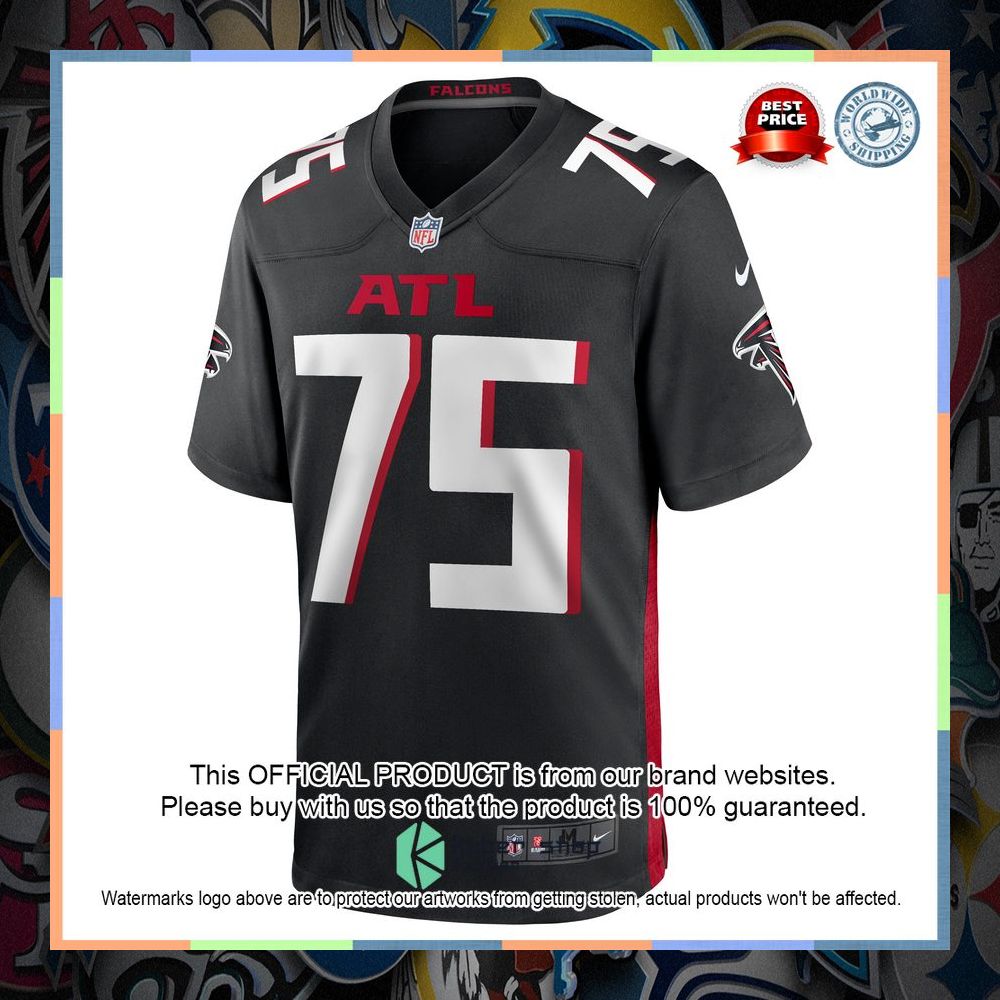 Justin Shaffer Atlanta Falcons Black Football Jersey 6 Justin Shaffer Atlanta Falcons Black Football Jersey word2
