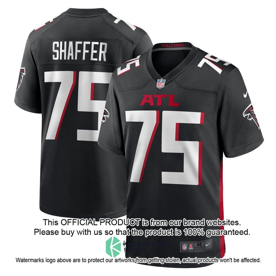 Justin Shaffer Atlanta Falcons Black Football Jersey 4 Justin Shaffer Atlanta Falcons Black Football Jersey word2