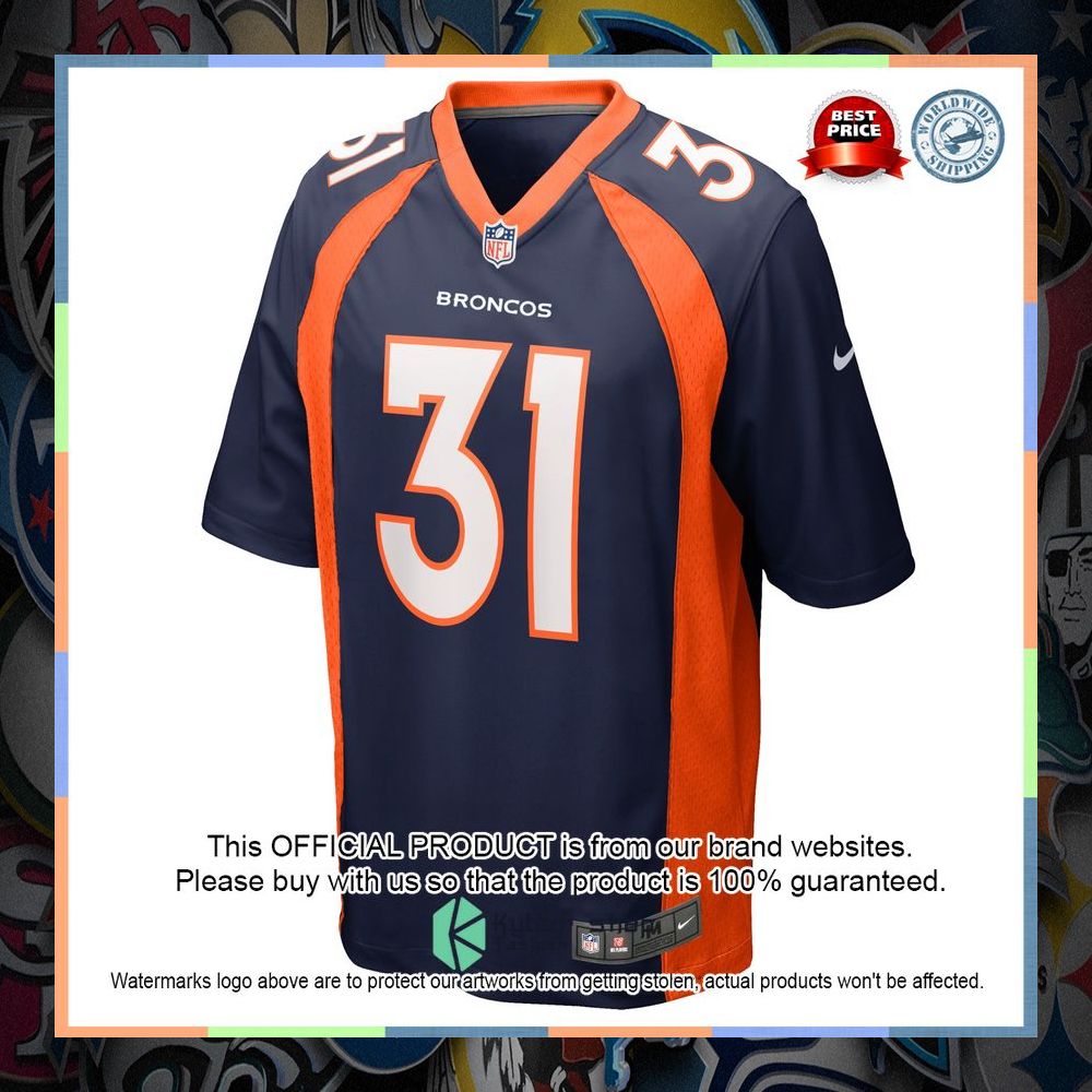 Justin Simmons Denver Broncos Navy Football Jersey 6 Justin Simmons Denver Broncos Navy Football Jersey word2