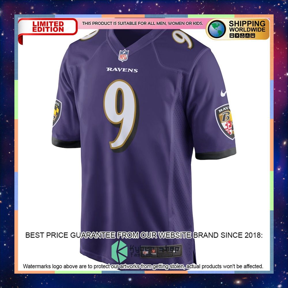 Justin Tucker Baltimore Ravens Purple Football Jersey 5 Justin Tucker Baltimore Ravens Purple Football Jersey word3