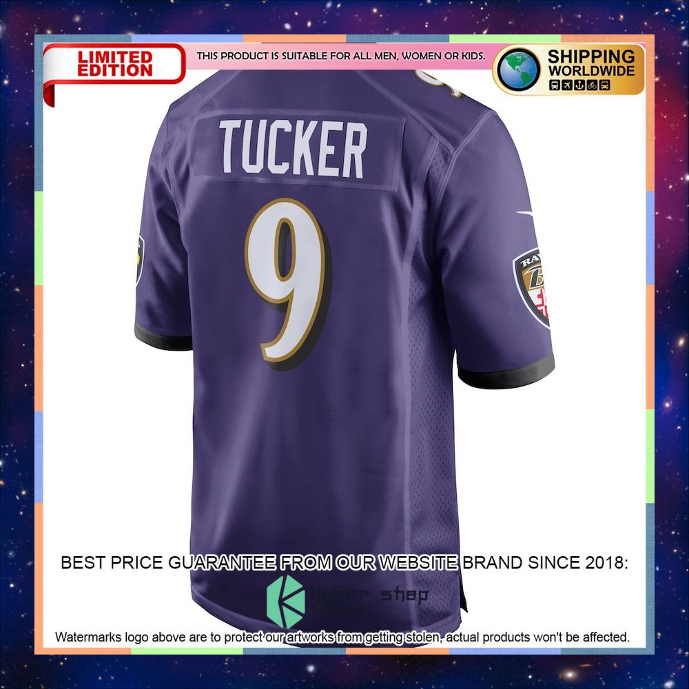 Justin Tucker Baltimore Ravens Purple Football Jersey 6 Justin Tucker Baltimore Ravens Purple Football Jersey word3