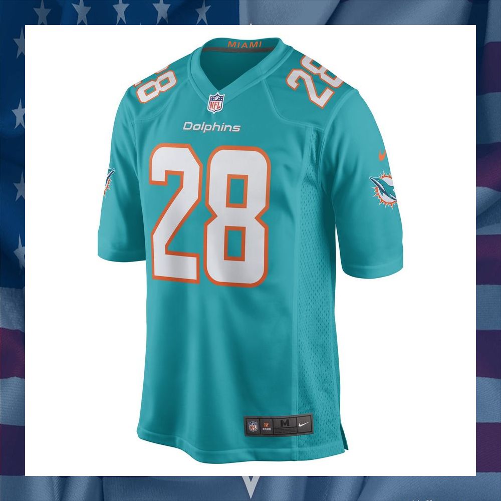 Kader Kohou Miami Dolphins Aqua Football Jersey 6 Kader Kohou Miami Dolphins Aqua Football Jersey word1