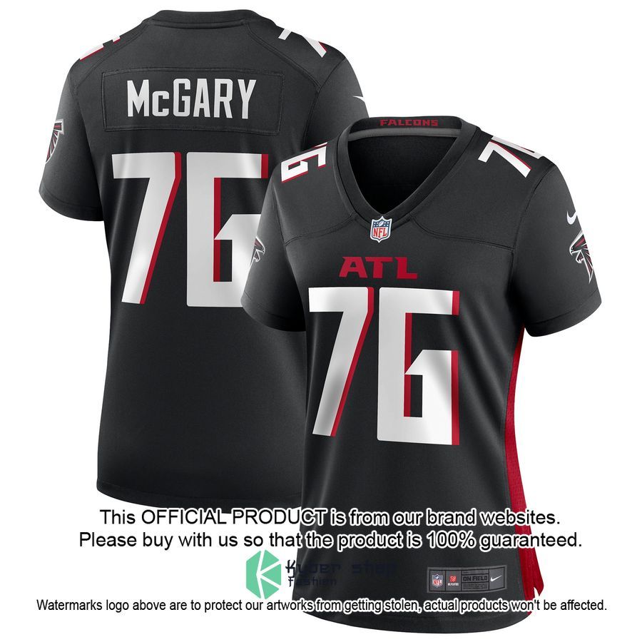 Kaleb McGary Atlanta Falcons Women's Black Football Jersey