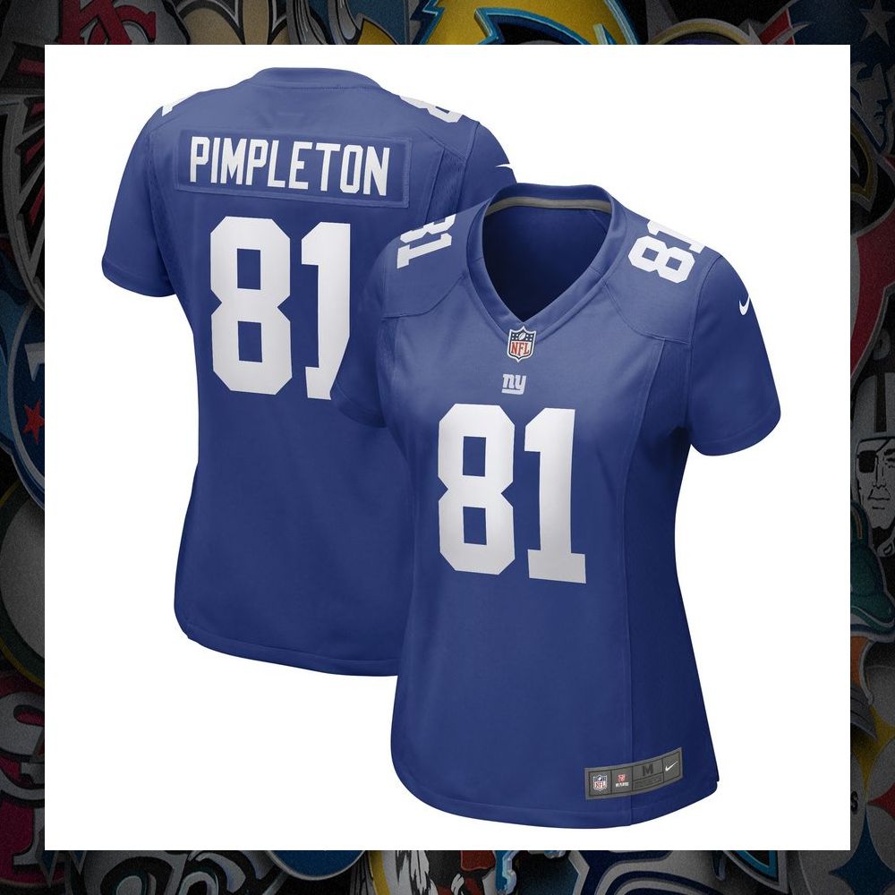 Kalil Pimpleton New York Giants Royal Football Jersey 5 Kalil Pimpleton New York Giants Royal Football Jersey word2