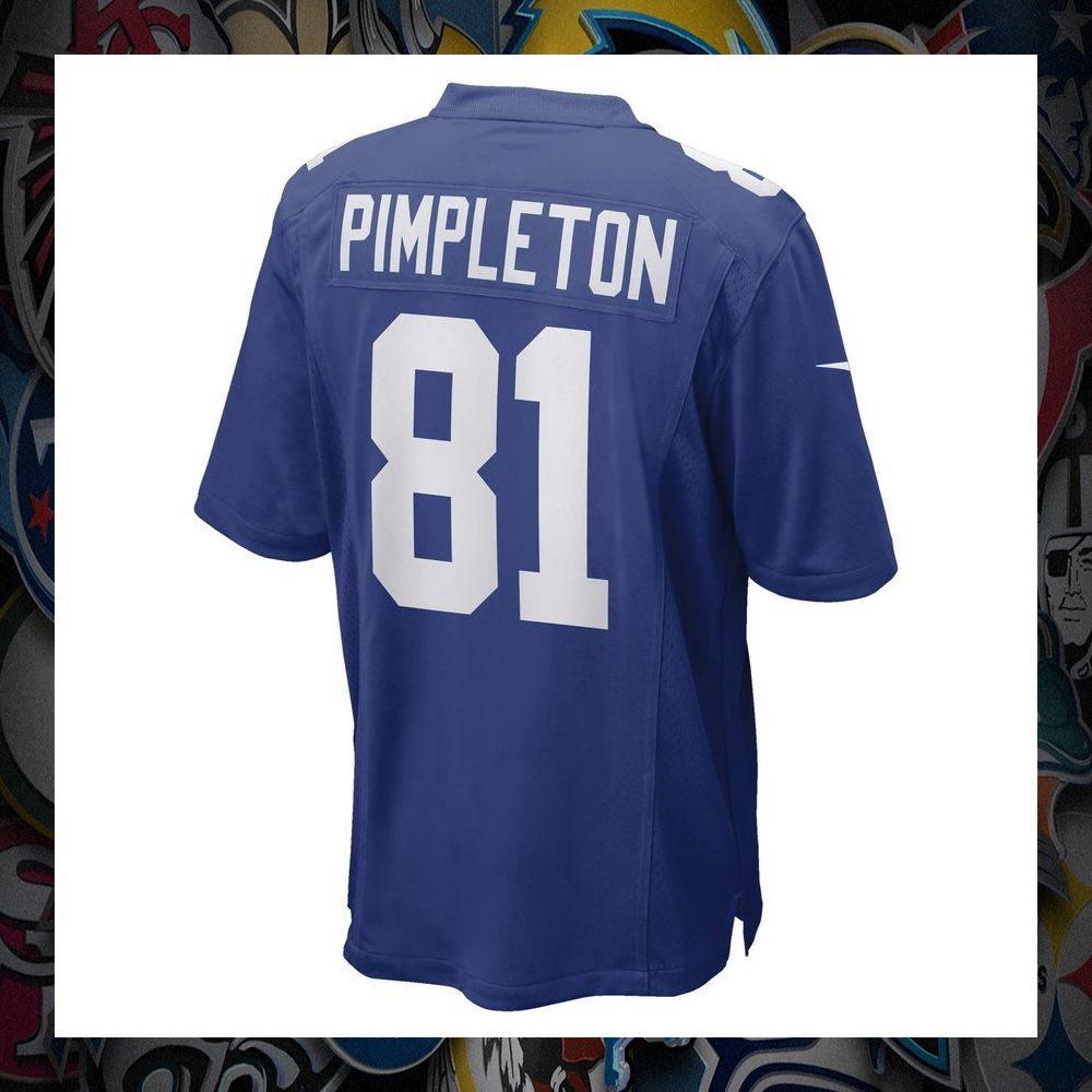 Kalil Pimpleton New York Giants Royal Football Jersey 7 Kalil Pimpleton New York Giants Royal Football Jersey word3