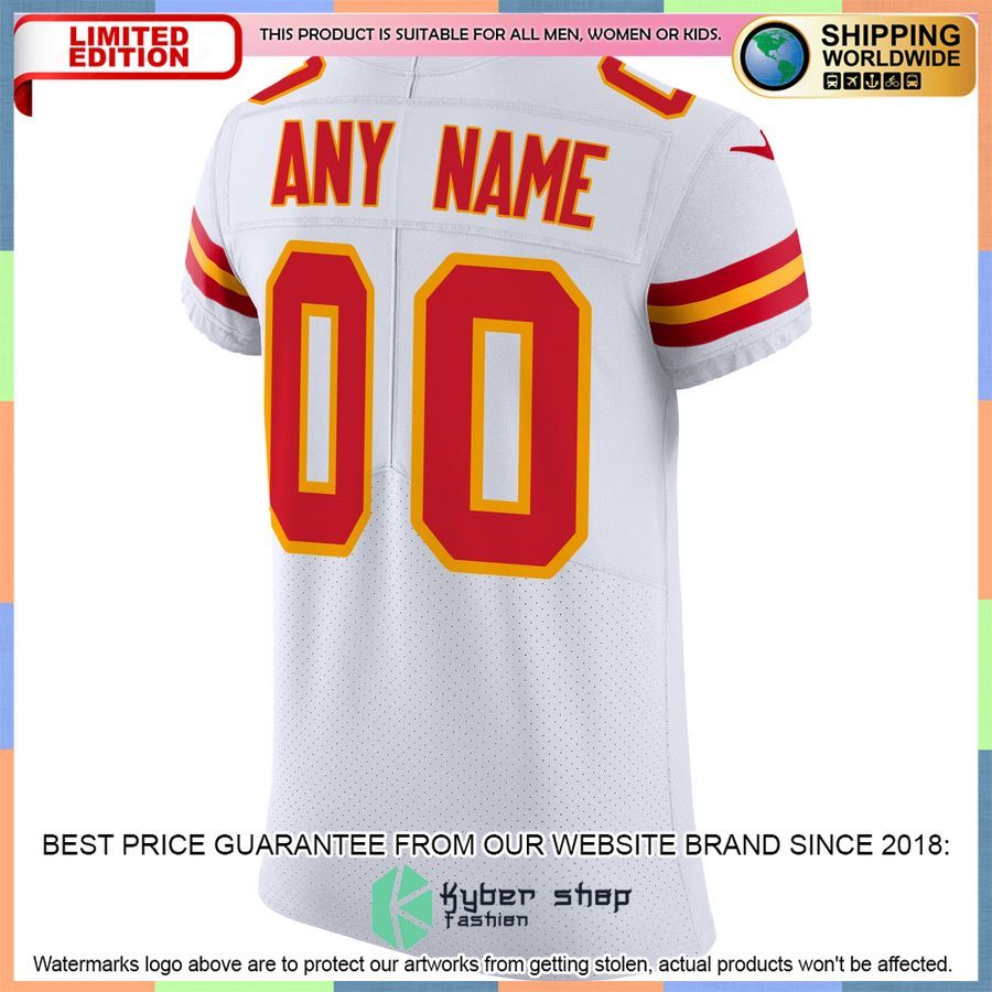 Kansas City Chiefs Vapor Untouchable Elite Custom White Football Jersey 3 Kansas City Chiefs Vapor Untouchable Elite Custom White Football Jersey word1