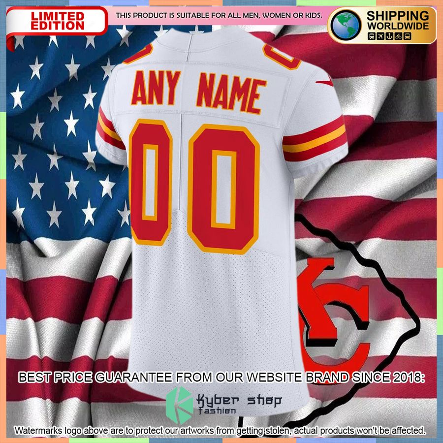 Kansas City Chiefs Vapor Untouchable Elite Custom White Football Jersey 6 Kansas City Chiefs Vapor Untouchable Elite Custom White Football Jersey word1