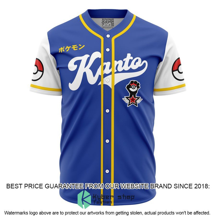 Kanto Trainer Pokemon Baseball Jersey word3