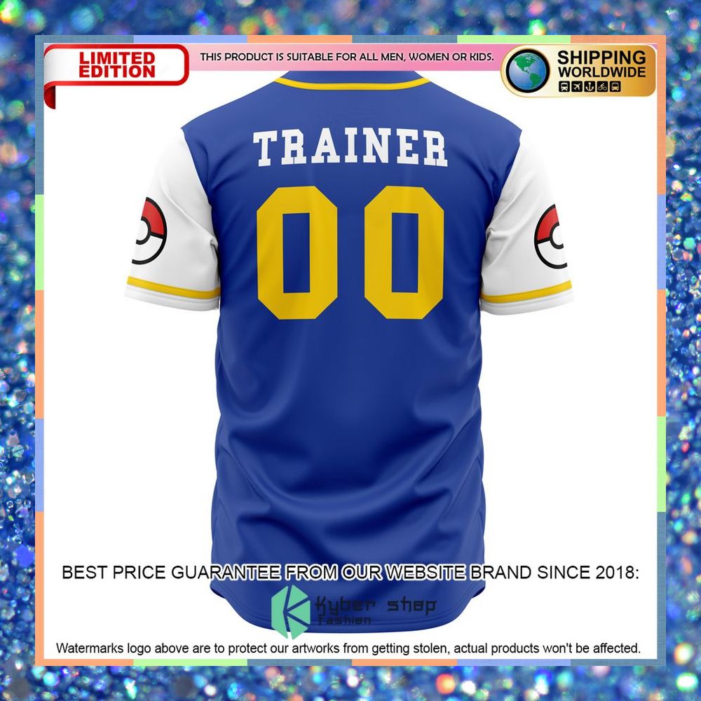 Kanto Trainer Pokemon Baseball Jersey 6 Kanto Trainer Pokemon Baseball Jersey word3