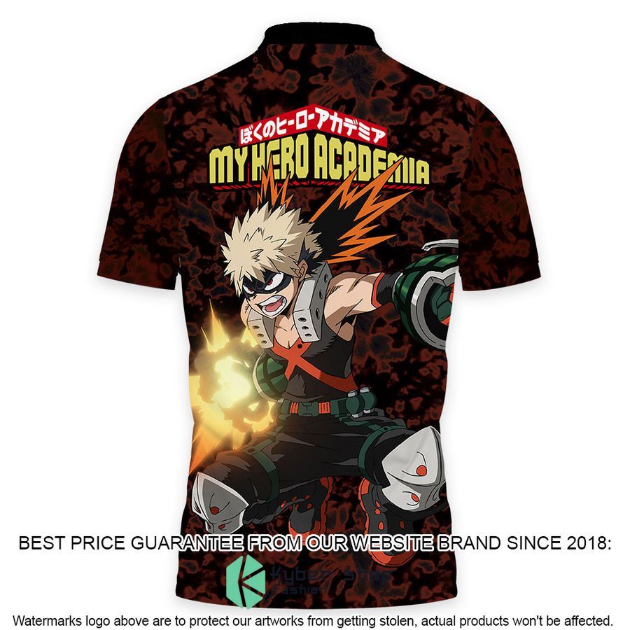 Katsuki Bakugo My Hero Academia Anime Polo Shirt 3 Katsuki Bakugo My Hero Academia Anime Polo Shirt word1