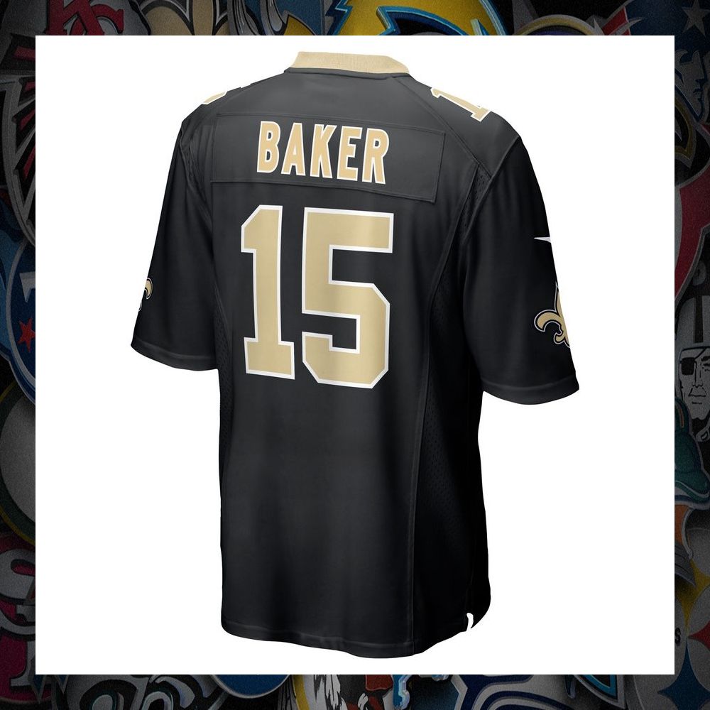 Kawaan Baker New Orleans Saints Black Football Jersey 7 Kawaan Baker New Orleans Saints Black Football Jersey word2