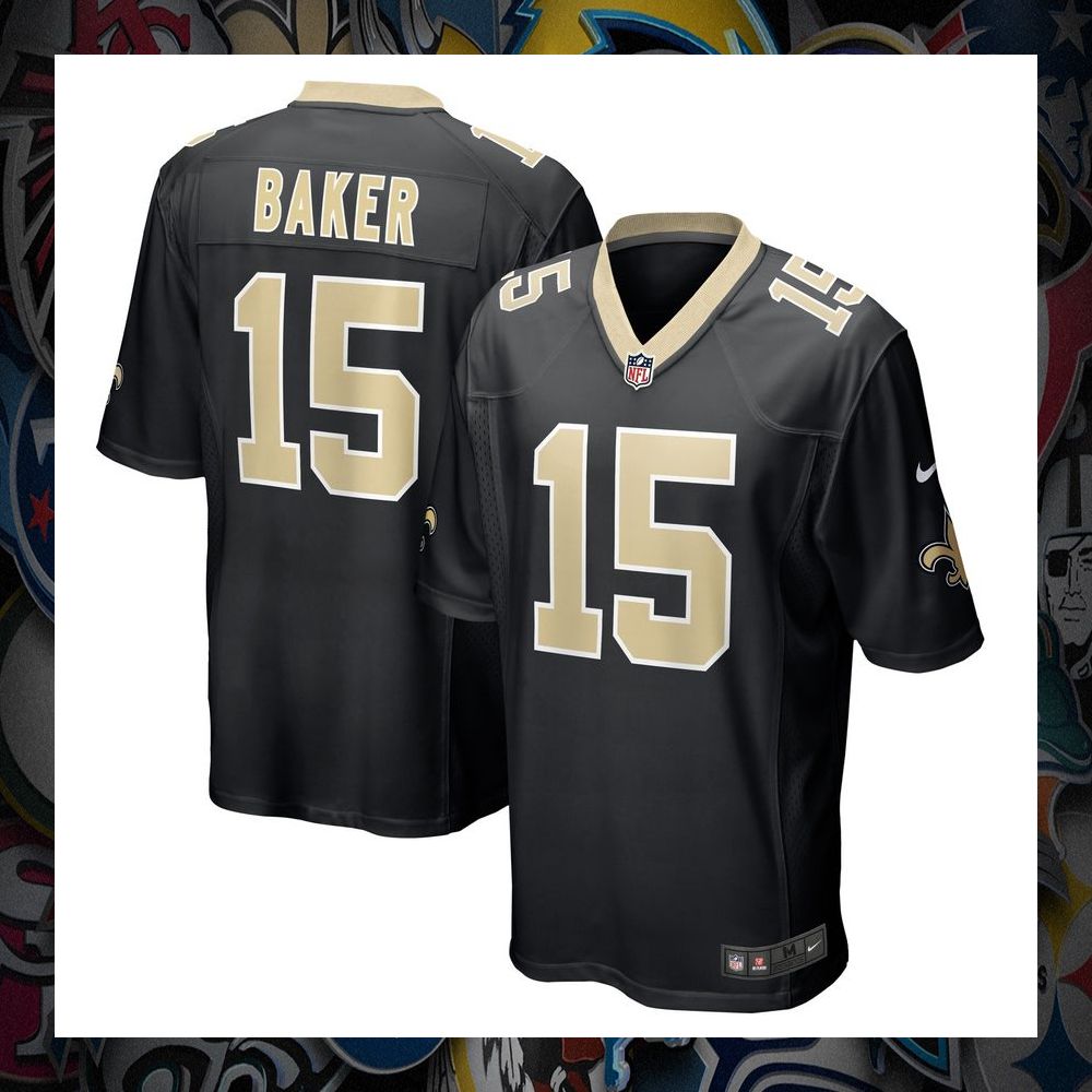 Kawaan Baker New Orleans Saints Black Football Jersey 8 Kawaan Baker New Orleans Saints Black Football Jersey word2