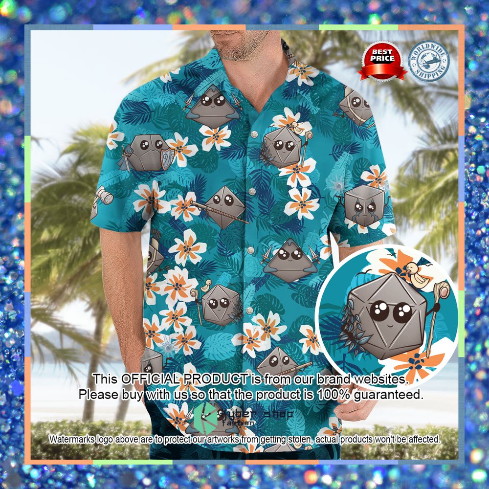 Kawaii Dices Dungeons and Dragons Classes Hawaiian Shirt 5 Kawaii Dices Dungeons and Dragons Classes Hawaiian Shirt word1