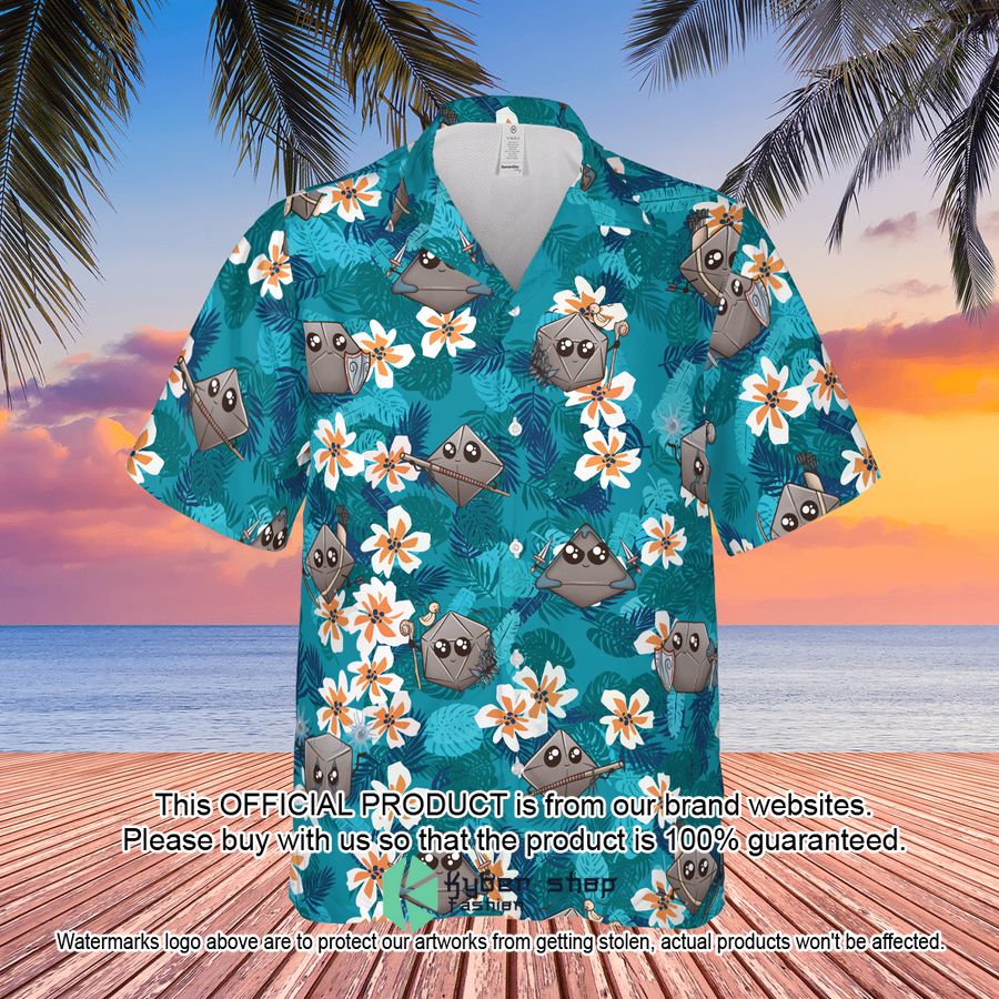 Kawaii Dices Dungeons and Dragons Classes Hawaiian Shirt 3 Kawaii Dices Dungeons and Dragons Classes Hawaiian Shirt word1