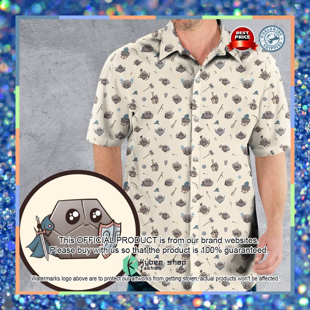 Kawaii Dices Dungeons and Dragons Pattern Hawaiian Shirt 5 Kawaii Dices Dungeons and Dragons Pattern Hawaiian Shirt word2