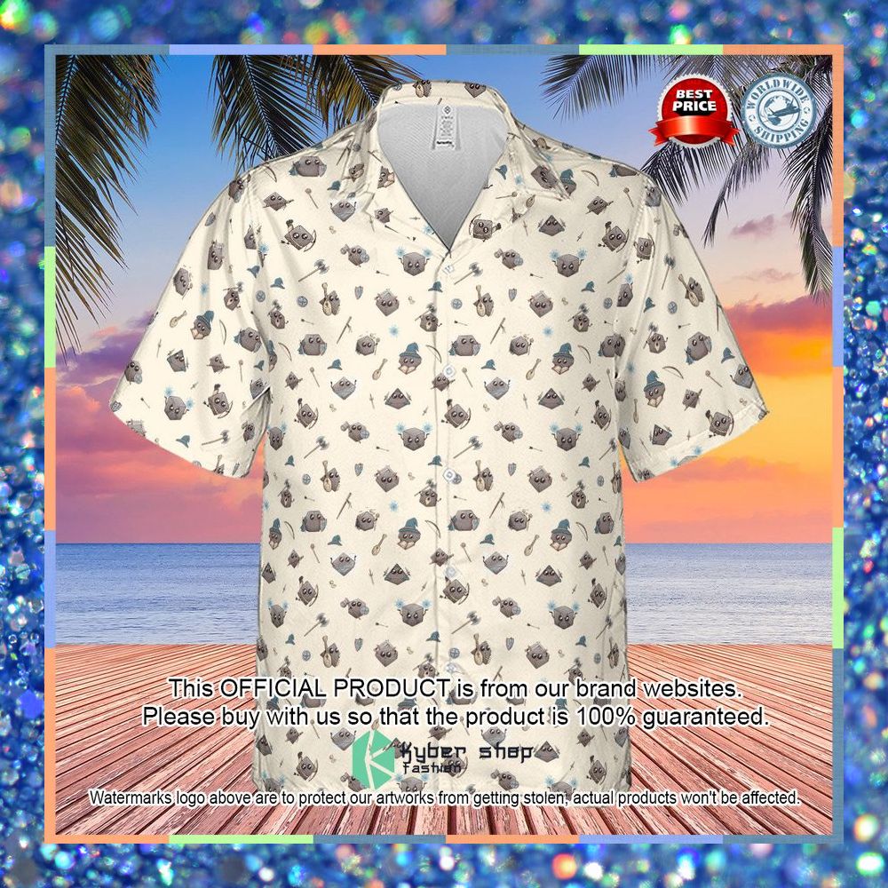 Kawaii Dices Dungeons and Dragons Pattern Hawaiian Shirt 6 Kawaii Dices Dungeons and Dragons Pattern Hawaiian Shirt word2