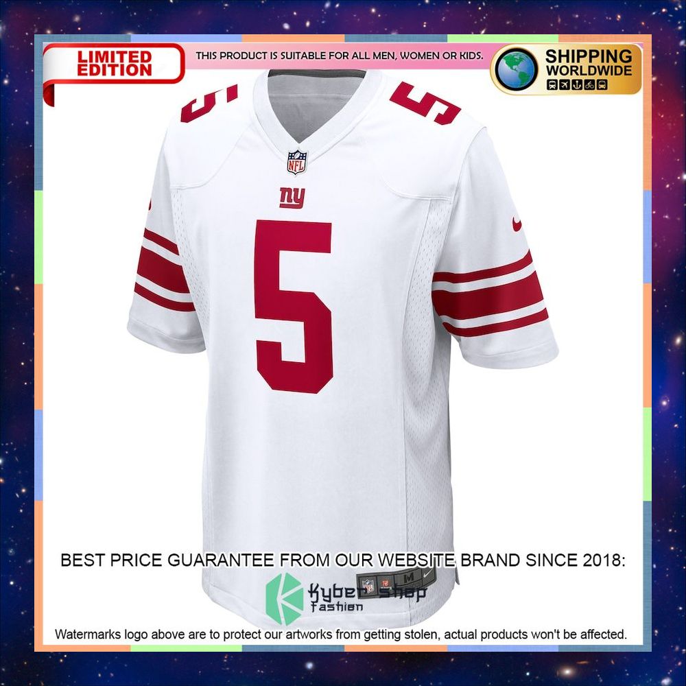 Kayvon Thibodeaux New York Giants 2022 NFL Draft First Round Pick White Football Jersey 5 Kayvon Thibodeaux New York Giants 2022 NFL Draft First Round Pick White Football Jersey word1