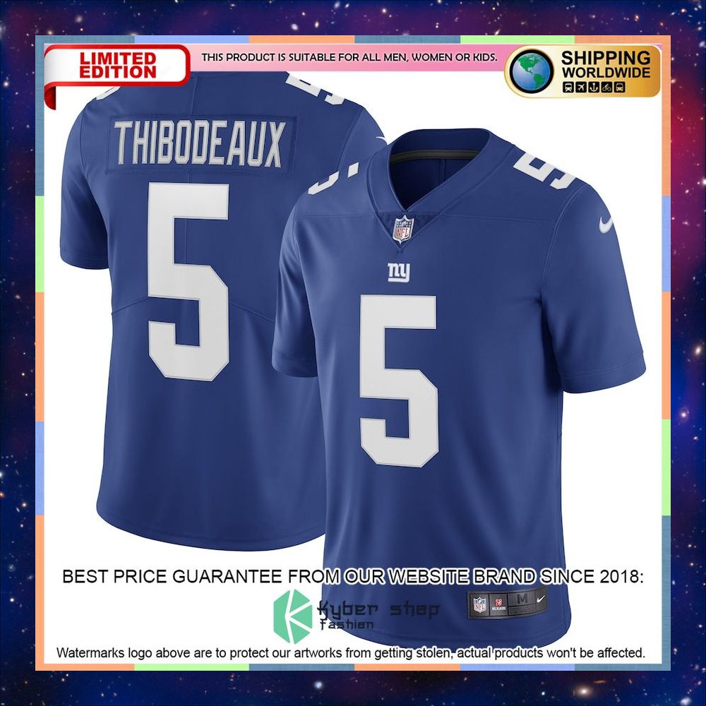 Kayvon Thibodeaux New York Giants Men's Vapor Royal Football Jersey 4 Kayvon Thibodeaux New York Giants Men's Vapor Royal Football Jersey word1