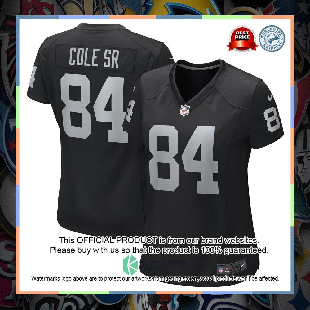 Keelan Cole Las Vegas Raiders Women's Black Football Jersey 5 Keelan Cole Las Vegas Raiders Women's Black Football Jersey word2