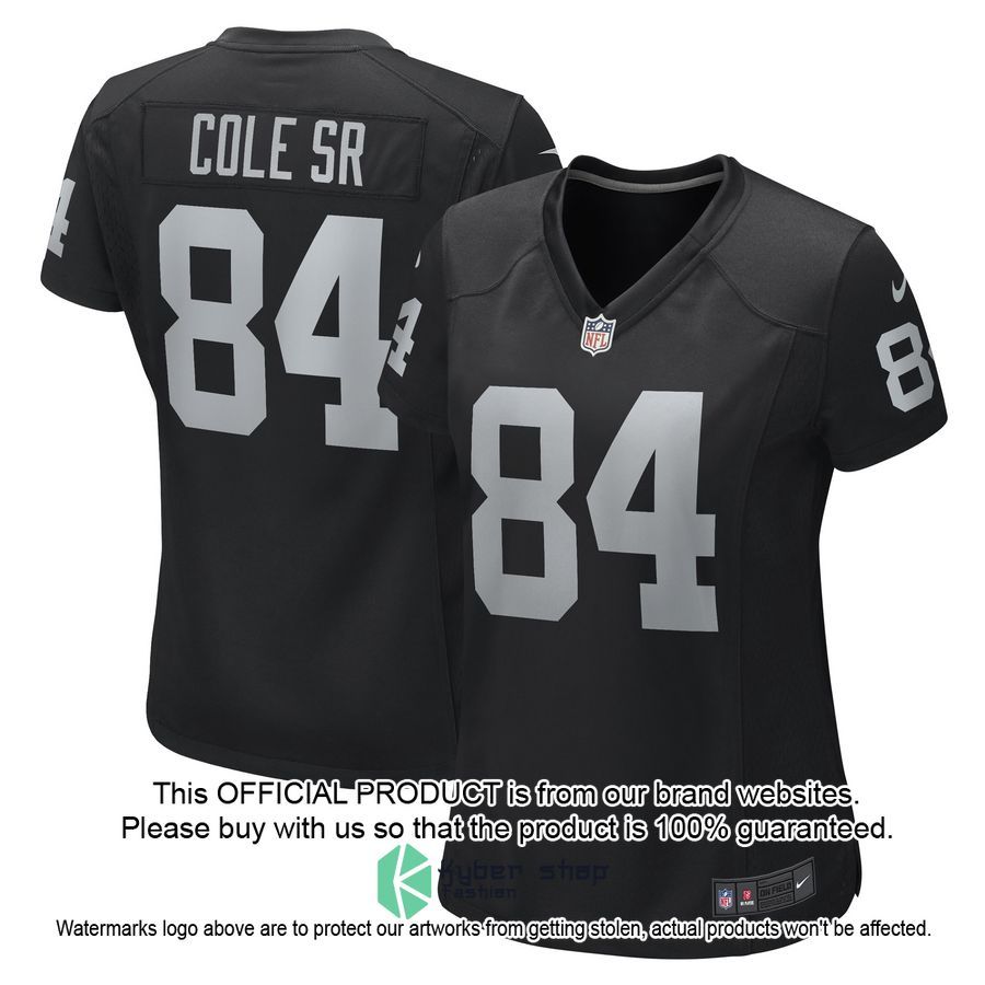 Keelan Cole Las Vegas Raiders Women's Black Football Jersey 4 Keelan Cole Las Vegas Raiders Women's Black Football Jersey word2