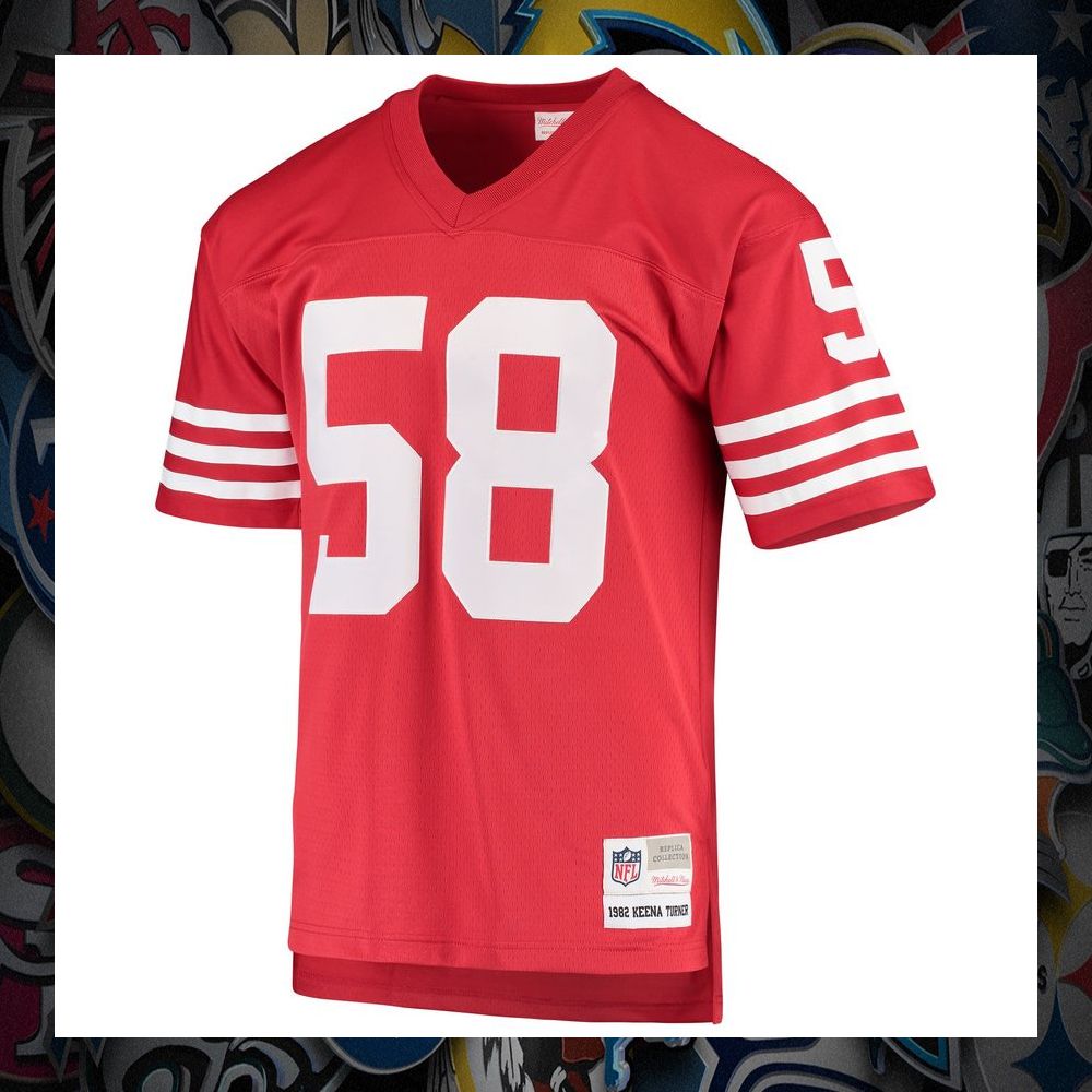 Keena Turner San Francisco 49ers Mitchell & Ness 1982 Replica Legacy Throwback Scarlet Football Jersey 6 Keena Turner San Francisco 49ers Mitchell & Ness 1982 Replica Legacy Throwback Scarlet Football Jersey word2