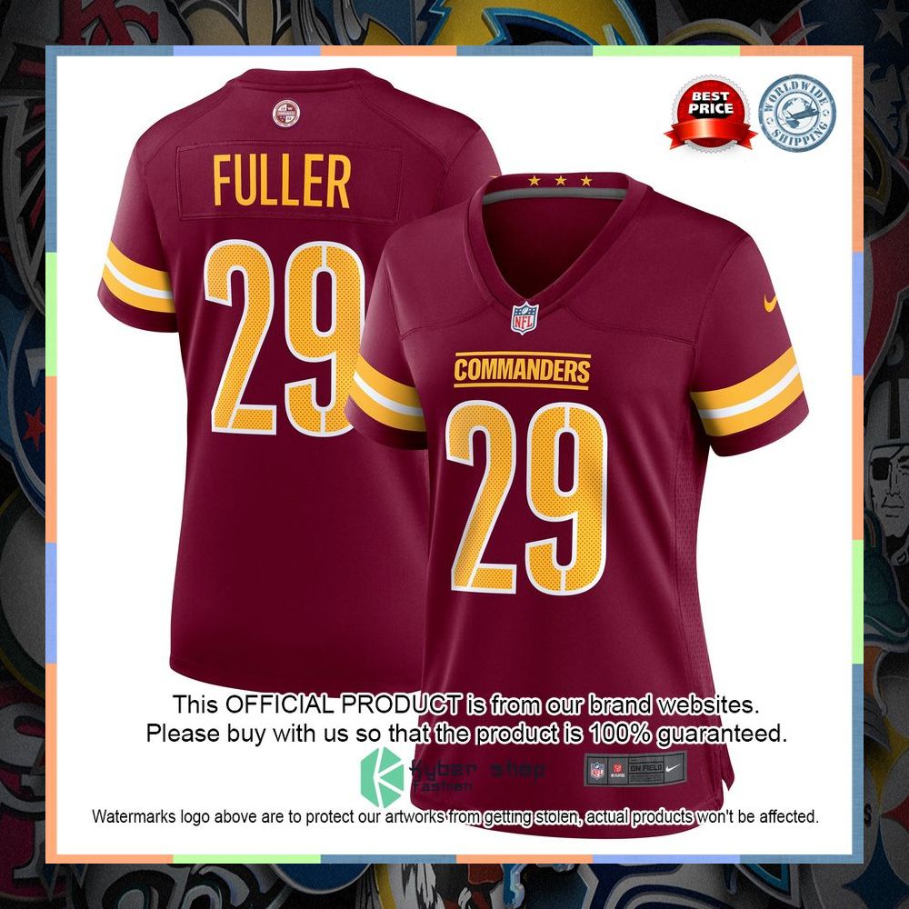 Kendall Fuller Washington Commanders Women's Burgundy Football Jersey 8 Kendall Fuller Washington Commanders Women's Burgundy Football Jersey word3
