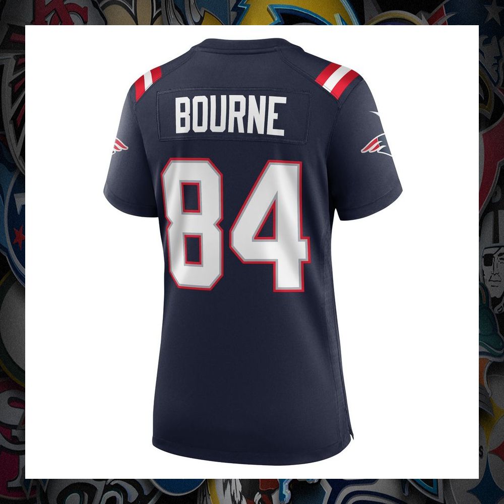 Kendrick Bourne New England Patriots Navy Football Jersey 7 Kendrick Bourne New England Patriots Navy Football Jersey word1