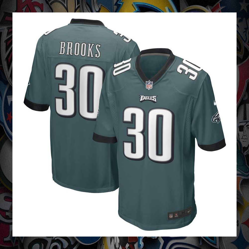Kennedy Brooks Philadelphia Eagles Midnight Green Football Jersey 5 Kennedy Brooks Philadelphia Eagles Midnight Green Football Jersey word2
