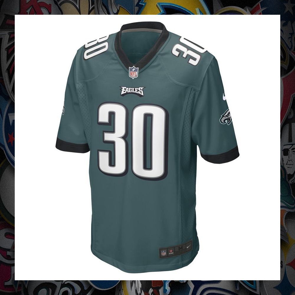 Kennedy Brooks Philadelphia Eagles Midnight Green Football Jersey 6 Kennedy Brooks Philadelphia Eagles Midnight Green Football Jersey word2
