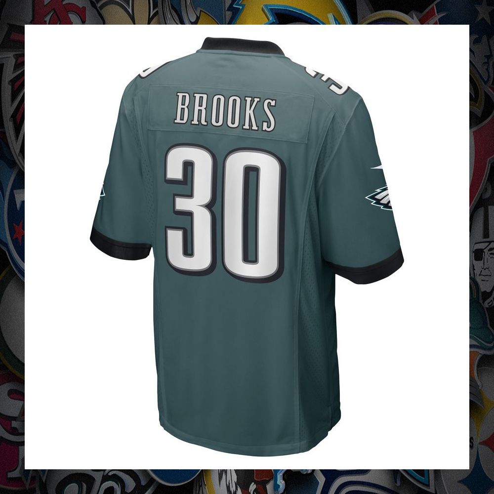 Kennedy Brooks Philadelphia Eagles Midnight Green Football Jersey 7 Kennedy Brooks Philadelphia Eagles Midnight Green Football Jersey word2