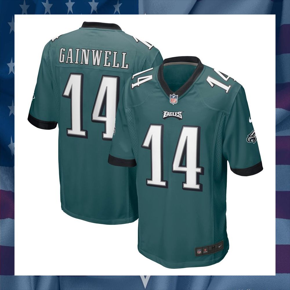 Kenneth Gainwell Philadelphia Eagles Midnight Green Football Jersey 5 Kenneth Gainwell Philadelphia Eagles Midnight Green Football Jersey word1
