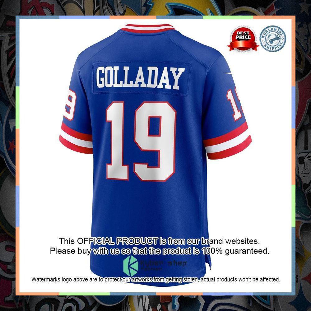 Kenny Golladay New York Giants Classic Royal Football Jersey 7 Kenny Golladay New York Giants Classic Royal Football Jersey word2