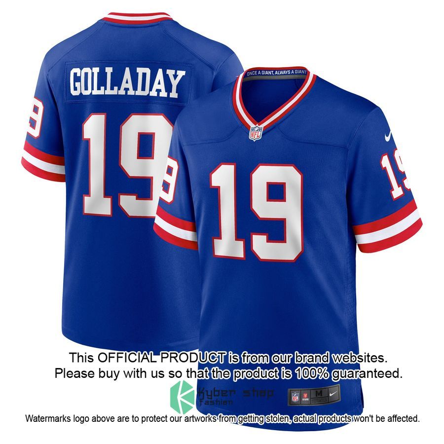 Kenny Golladay New York Giants Classic Royal Football Jersey 4 Kenny Golladay New York Giants Classic Royal Football Jersey word2