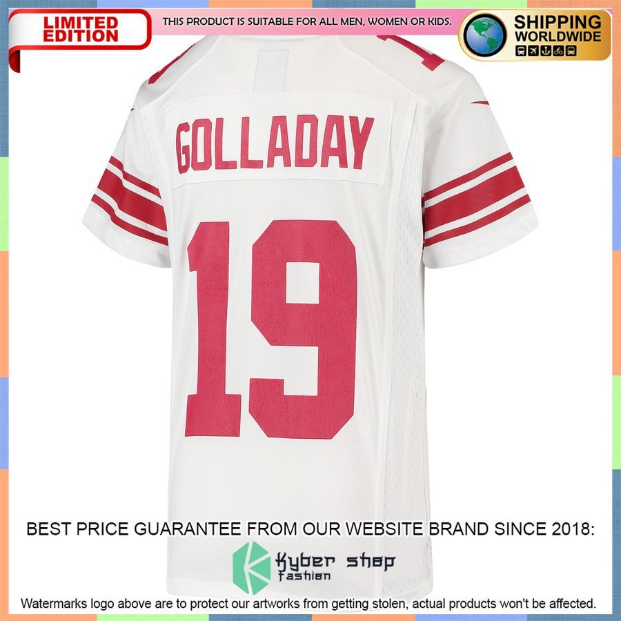 Kenny Golladay New York Giants Youth White Football Jersey 3 Kenny Golladay New York Giants Youth White Football Jersey word3