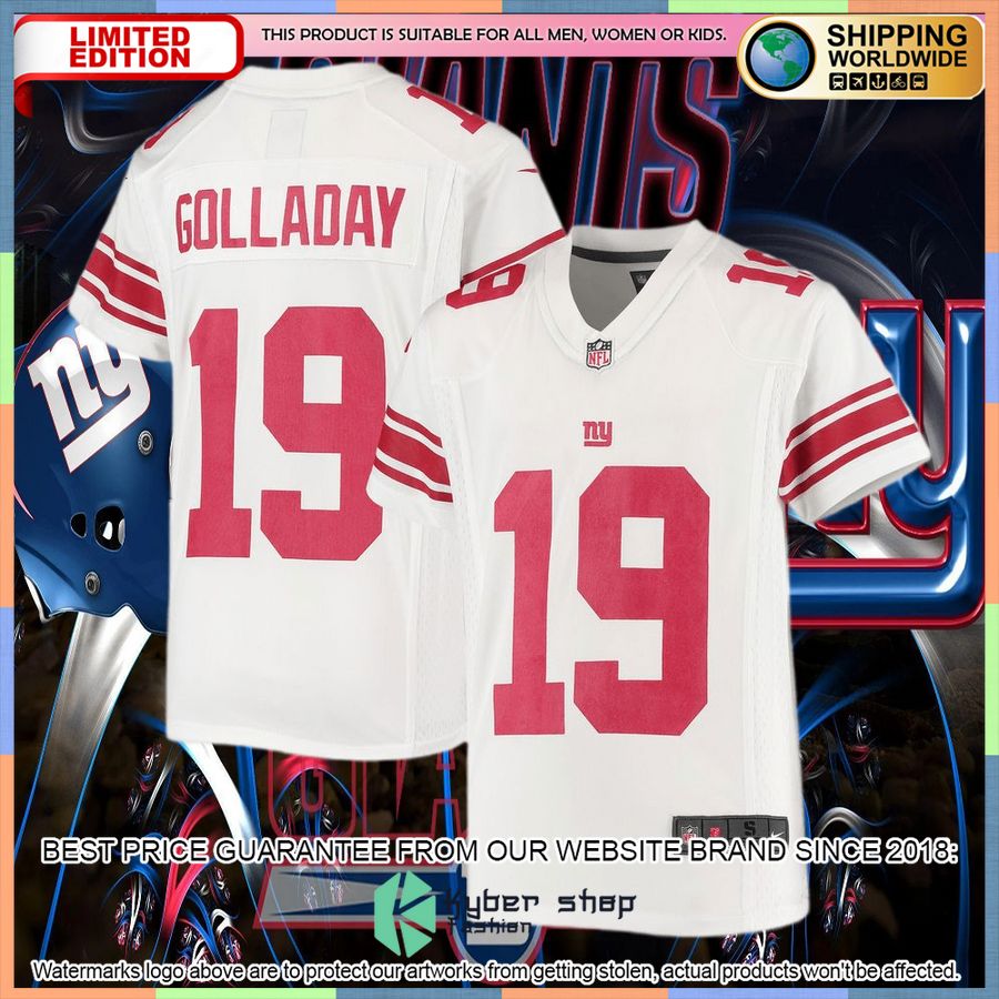 Kenny Golladay New York Giants Youth White Football Jersey 4 Kenny Golladay New York Giants Youth White Football Jersey word3