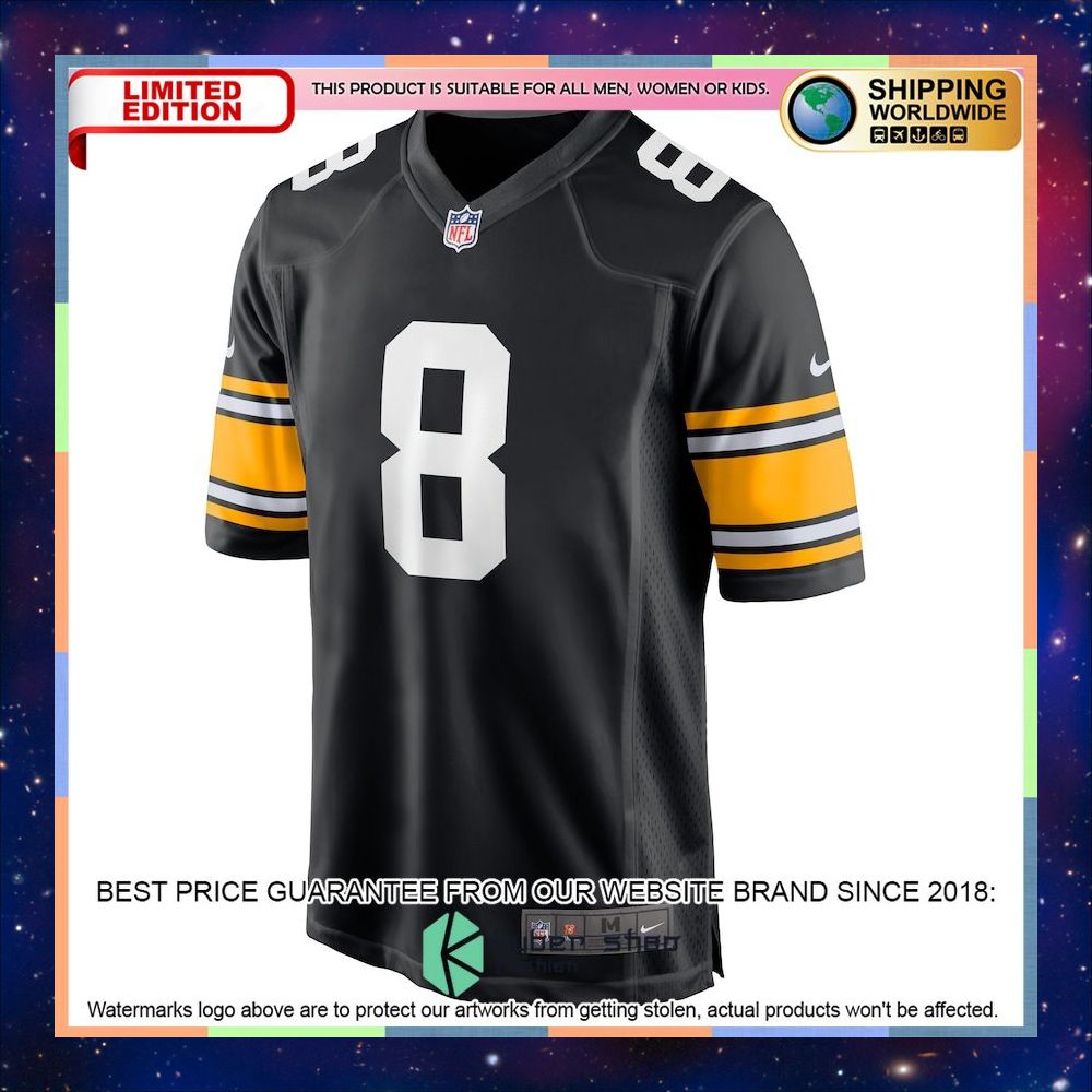 Kenny Pickett Pittsburgh Steelers 2022 NFL Draft First Round Pick Player Alternate Black Football Jersey 5 Kenny Pickett Pittsburgh Steelers 2022 NFL Draft First Round Pick Player Alternate Black Football Jersey word2