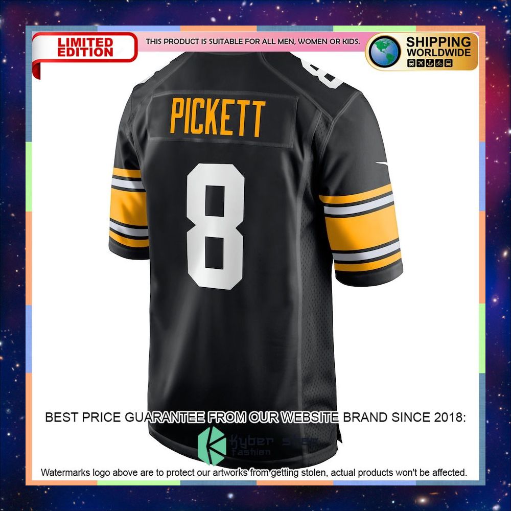 Kenny Pickett Pittsburgh Steelers 2022 NFL Draft First Round Pick Player Alternate Black Football Jersey 6 Kenny Pickett Pittsburgh Steelers 2022 NFL Draft First Round Pick Player Alternate Black Football Jersey word2