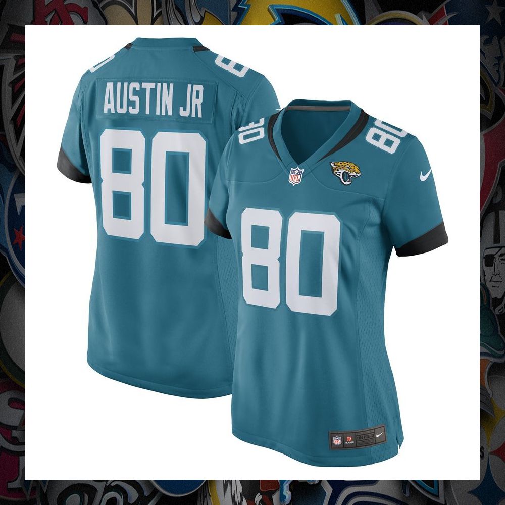 Kevin Austin Jr. 80 Jacksonville Jaguars Teal Football Jersey 5 Kevin Austin Jr. 80 Jacksonville Jaguars Teal Football Jersey word3
