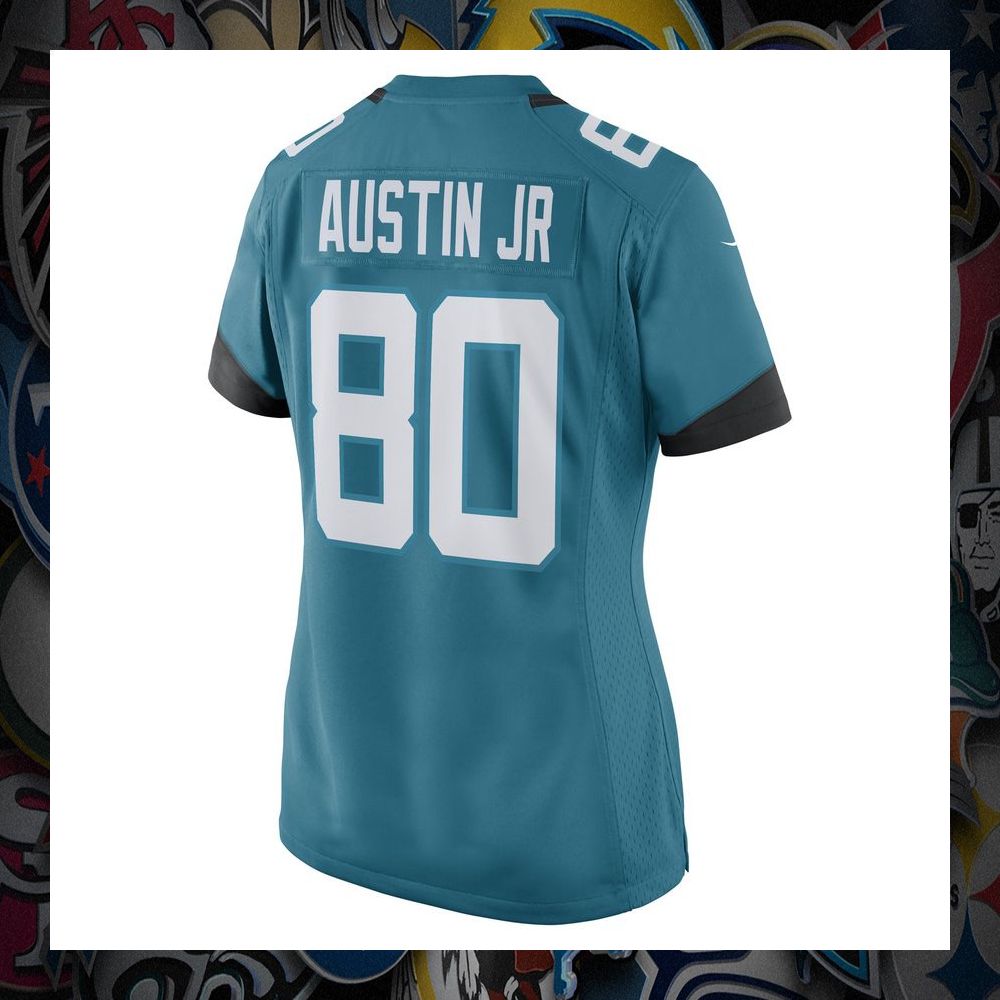 Kevin Austin Jr. 80 Jacksonville Jaguars Teal Football Jersey 7 Kevin Austin Jr. 80 Jacksonville Jaguars Teal Football Jersey word3
