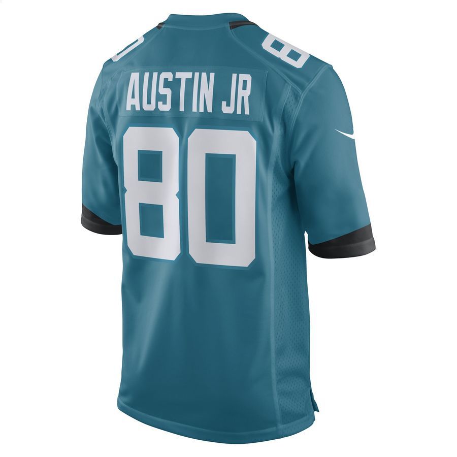 Kevin Austin Jr. Jacksonville Jaguars Teal Football Jersey 3 Kevin Austin Jr. Jacksonville Jaguars Teal Football Jersey word1