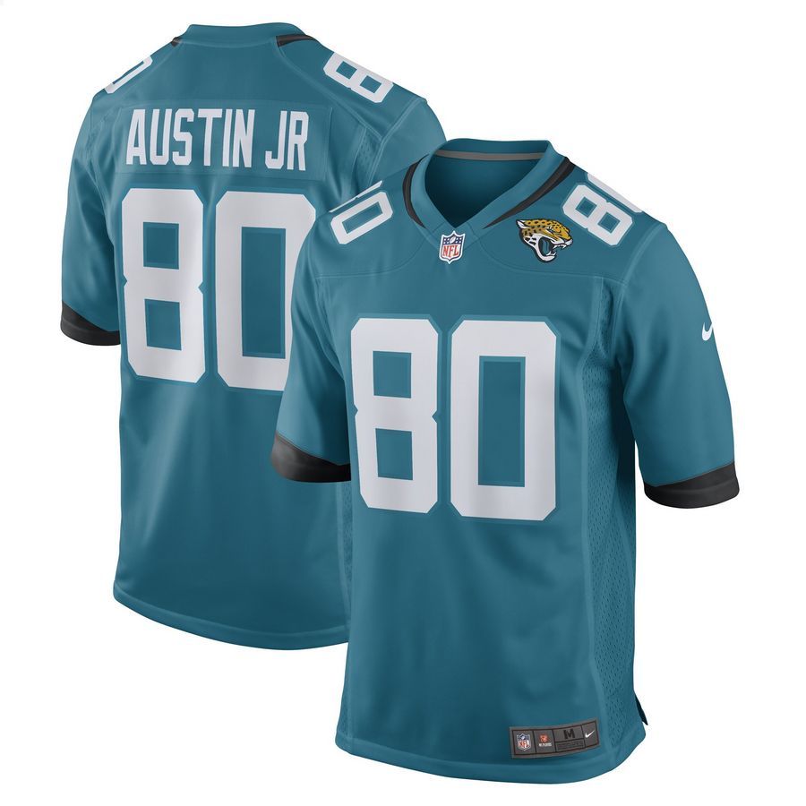 Kevin Austin Jr. Jacksonville Jaguars Teal Football Jersey 4 Kevin Austin Jr. Jacksonville Jaguars Teal Football Jersey word1