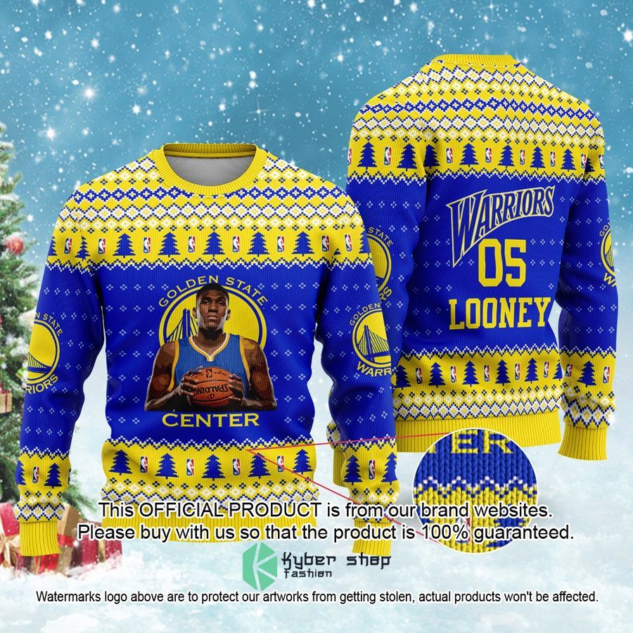 Kevon Looney Golden States Warriors NBA Christmas Sweater