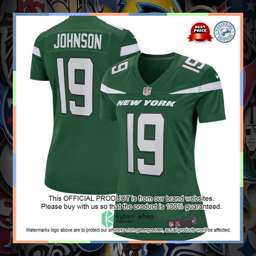 Keyshawn Johnson New York Jets Women's Football Retired Gotham Green Football Jersey 5 Keyshawn Johnson New York Jets Women's Football Retired Gotham Green Football Jersey word3