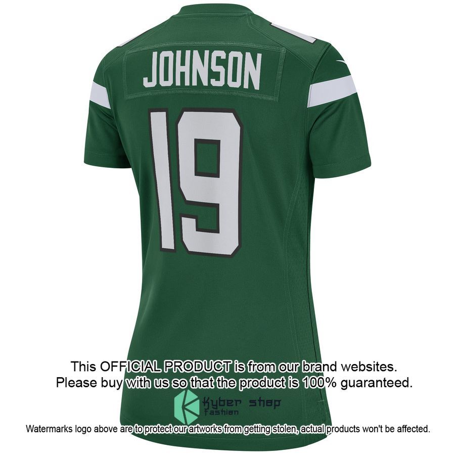 Keyshawn Johnson New York Jets Women's Football Retired Gotham Green Football Jersey 3 Keyshawn Johnson New York Jets Women's Football Retired Gotham Green Football Jersey word3