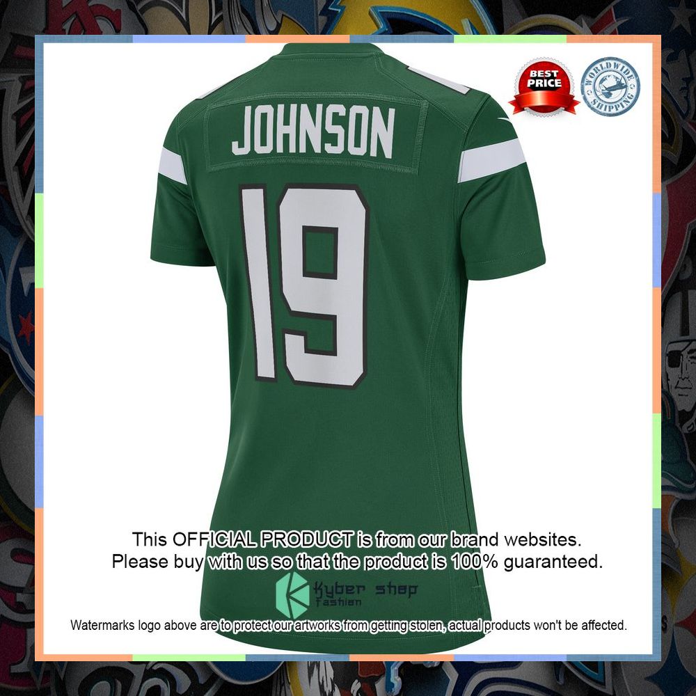 Keyshawn Johnson New York Jets Women's Football Retired Gotham Green Football Jersey 7 Keyshawn Johnson New York Jets Women's Football Retired Gotham Green Football Jersey word3